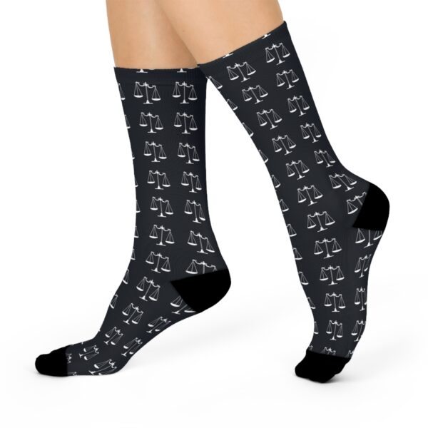 Libra Balance Socks | Zodiac Gift, Cozy Astrology Crew, Horoscope Style - Image 3
